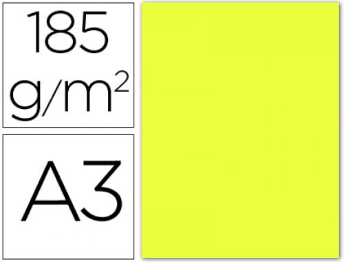 Cartolina guarro din a3 amarelo limao 185 gr pack de 50 folhas , Guarro , 54775 , 3148954222783